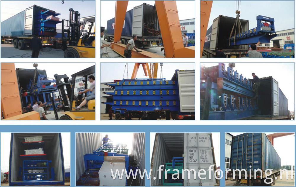 shipping for Matel Stud Framing Making Machine 